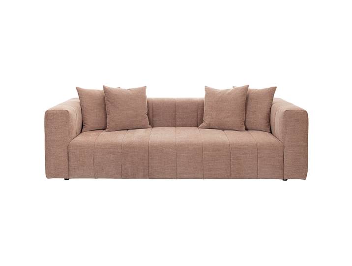 Sofa Nicolas Stoff altrosa B 223 T 91 cm