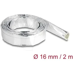 DELOCK 19003 - Kabelschlauch aus Glasfasergeflecht und Aluminium 2 m x 16 mm