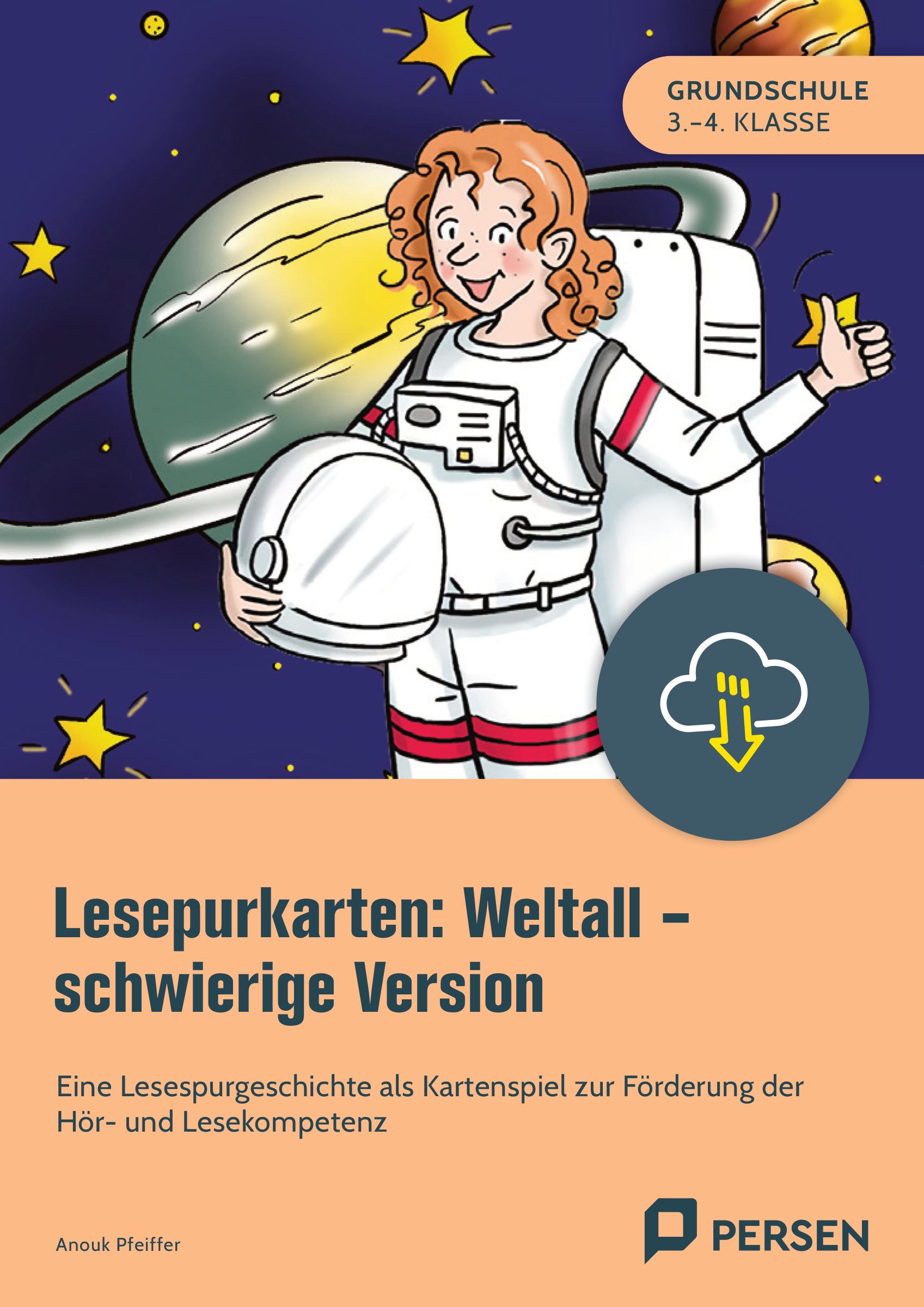 Persen Verlag Lesepurkarten: Weltall - schwierige Version