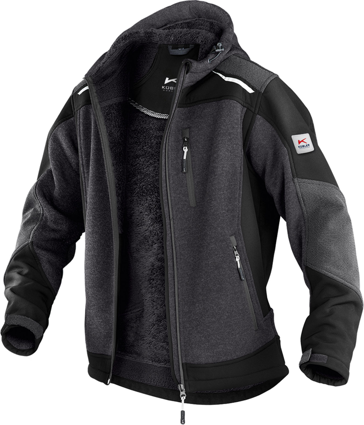 Kübler Wetter-Dress Strickjacke 1741 dunkelgrau/schwarz Größe XXL ; Kübler Workwear (1741 9511-9899-XXL)