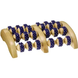 Croll & Denecke Fußmassage Roller aus Holz groß mit Noppen - braun