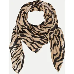 Schal mit Animalprint Braun