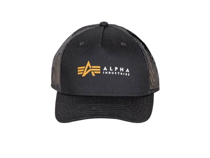 Alpha Industries Alpha Label Trucker Cap Trucker Cap für Herren Black