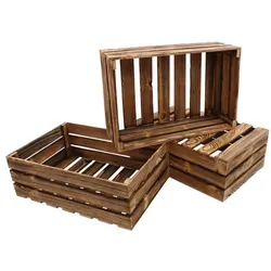 Gerso 3er-Set Holzkiste »DK1« braun