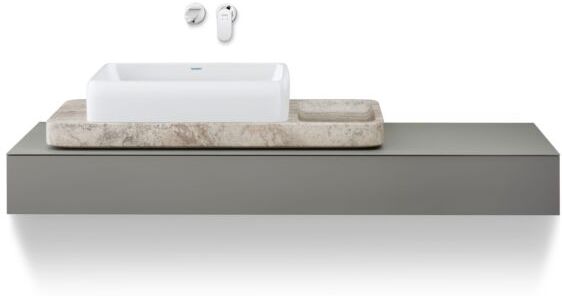 Duravit Wave Unterputz-Waschtischarmatur, Fertigmontageset WA1070004010 Ausladung 202mm, chrom