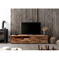 TV-Board Akazie 220x40x47 natur lackiert BARK #110
