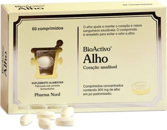 Bioactivo Suplemento Vasos Sanguíneos Saudáveis Alho 60 comprimidos