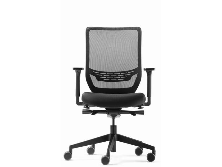 Fauteuil ergonomique Dauphin To-Sync - Soutien lombaire - Accoudoirs 4D - Dossier Noir - Assise Noir