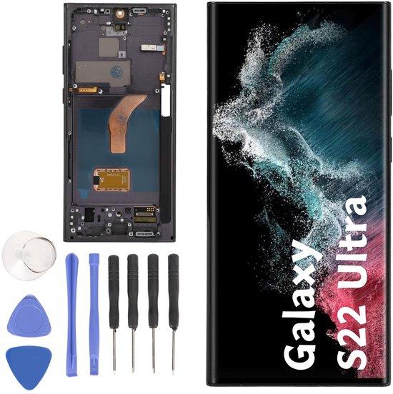 Bildschirmaustausch - LCD-Display für Mobiltelefon - Perfekte Kompatibilität - Schwarz - Touchscreen-Digitalisierer - Geeignet für S22 Ultra - Modellnummer: SM...