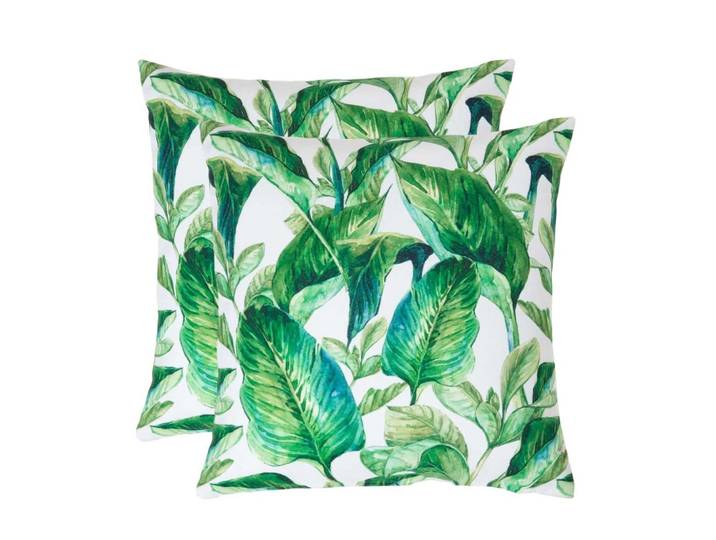 OUTDOOR-KISSEN 2er-Set 45/45 cm – Bananenblätter