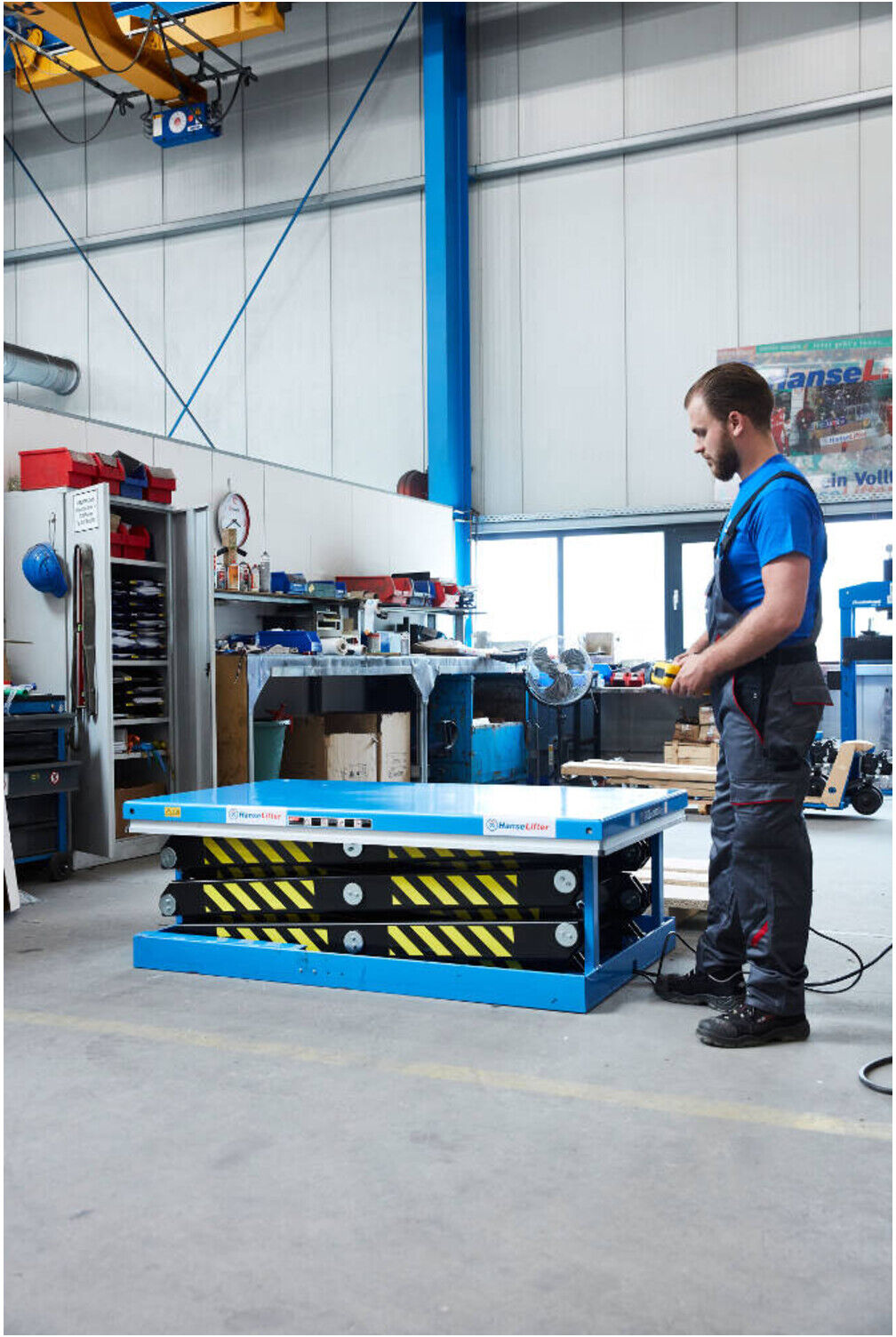 HanseLifter Hubtisch mit Dreifachschere, Tragf.: 1.000 kg, max. Hub: 3.000 mm, Typ: TRSHT1t (GE0024167)