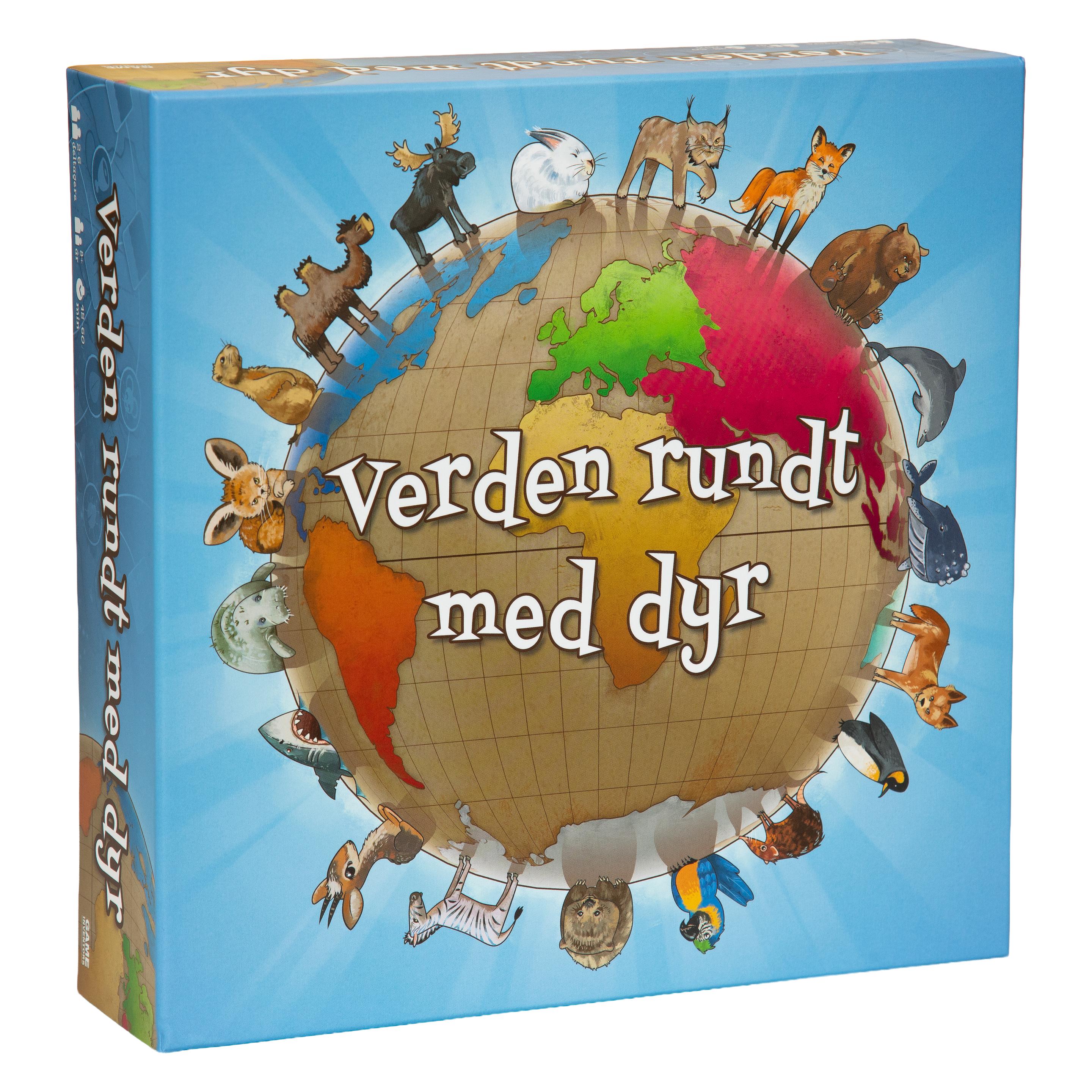 Game Verden rundt med dyr (Dänisch, 2 - 6 Spieler) (5704029001431)