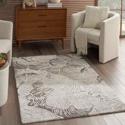 Nourison / Ds "Amelie Rectangle Rug Gray 3'9"" x 5'9"", 3'9"" x 5'9"", Gray"
