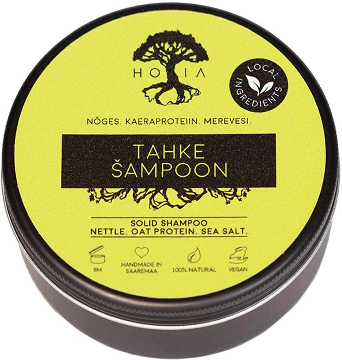 HOIA Nettle, Oat Protein & Sea Salt Solid Shampoo 80ml