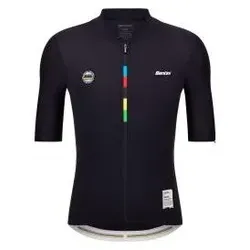 Santini, Herren, Velotrikot, UCI World Champion Jersey Mondo (S), Schwarz, S