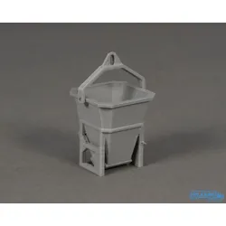 MSM Modelle Betonkübel eckig grau 5801/03