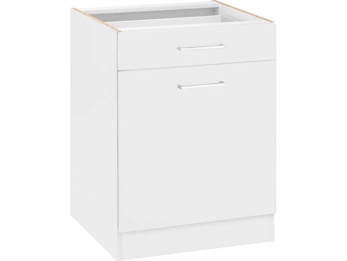 Unterschrank KOCHSTATION KS-Kehl , weiß, B:60cm H:82cm T:60cm, MDF, Schränke, Unterschrank, ohne Arbeitsplatte