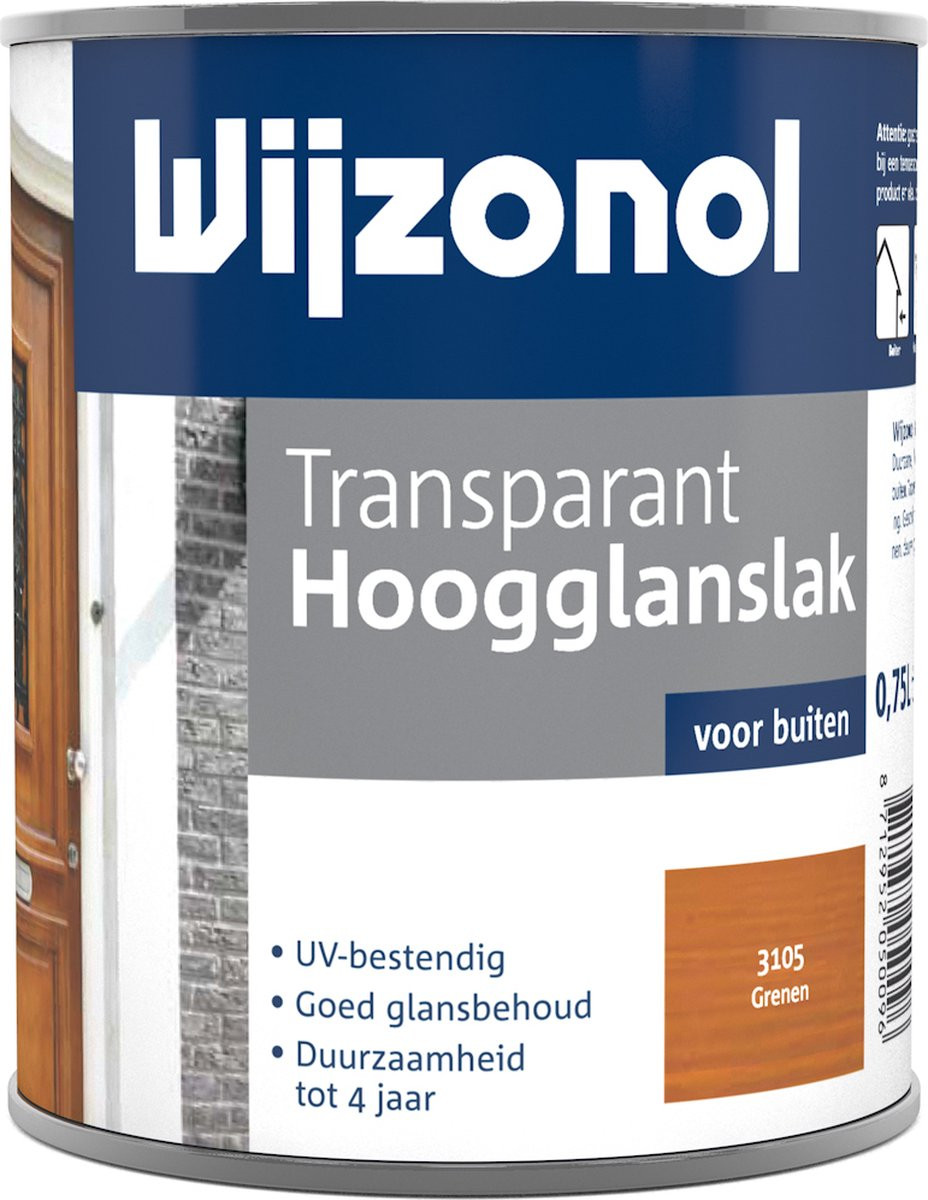 Wijzonol Transparant Hoogglanslak - 0,75 l - Blank