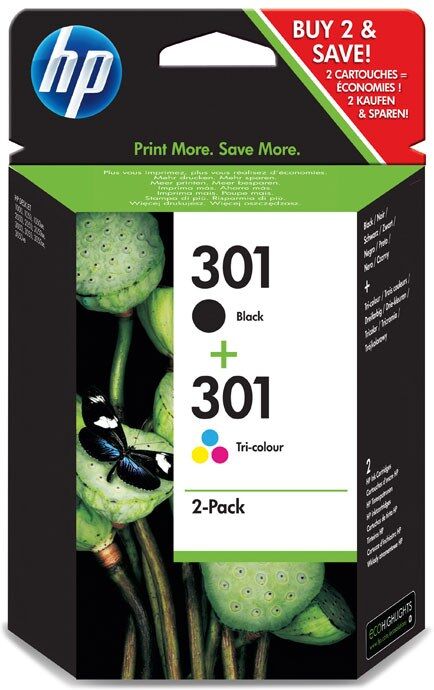 TINTEIRO HP 301 COMBO 2 PACK