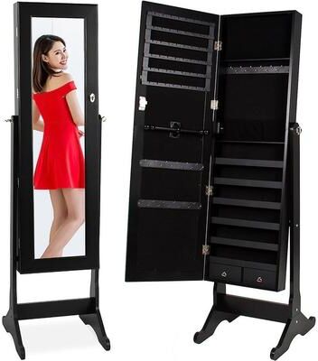No Freestanding Jewelry Armoire Cabinet