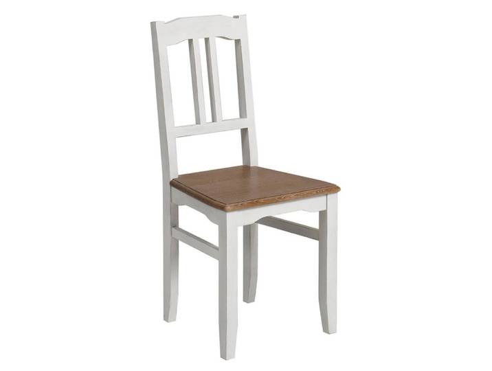 Lot de 2 chaises en bois blanc