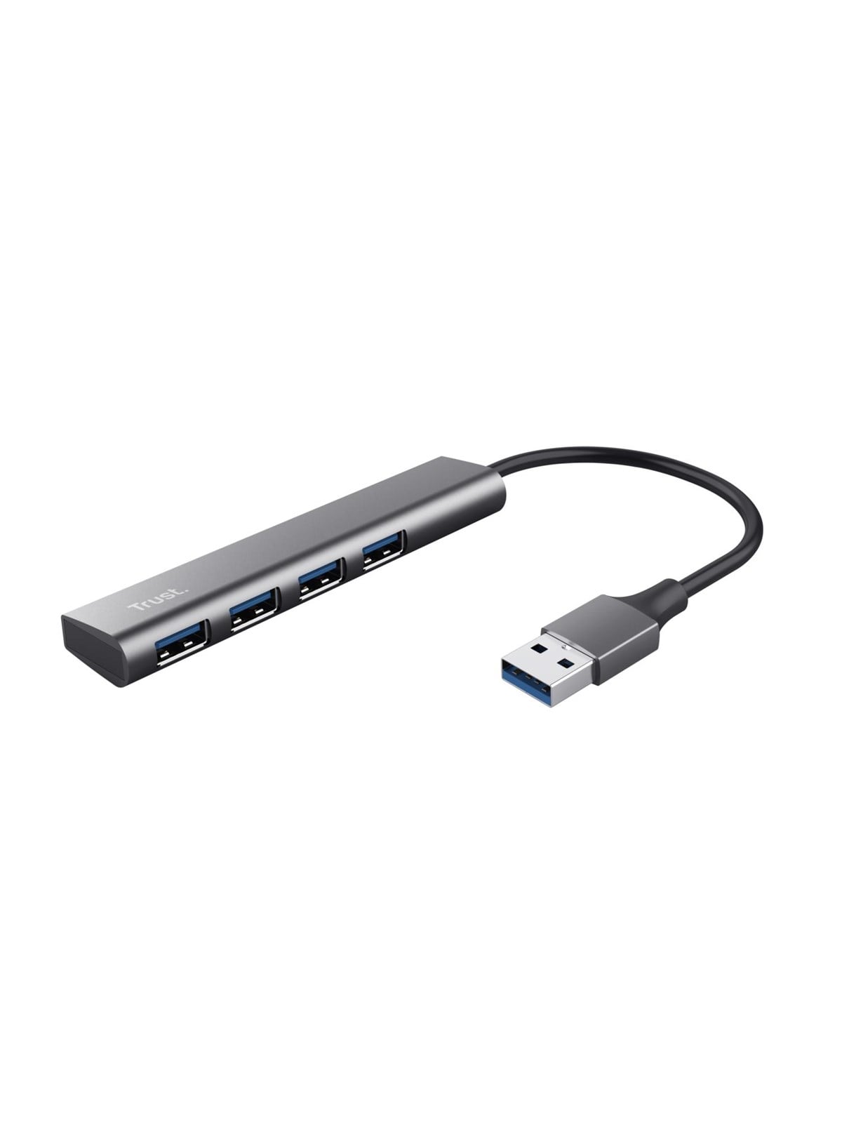 Trust Halyx 4 Port USB 3.2 Gen1 Hub USB-Hubs - 4 - Grau