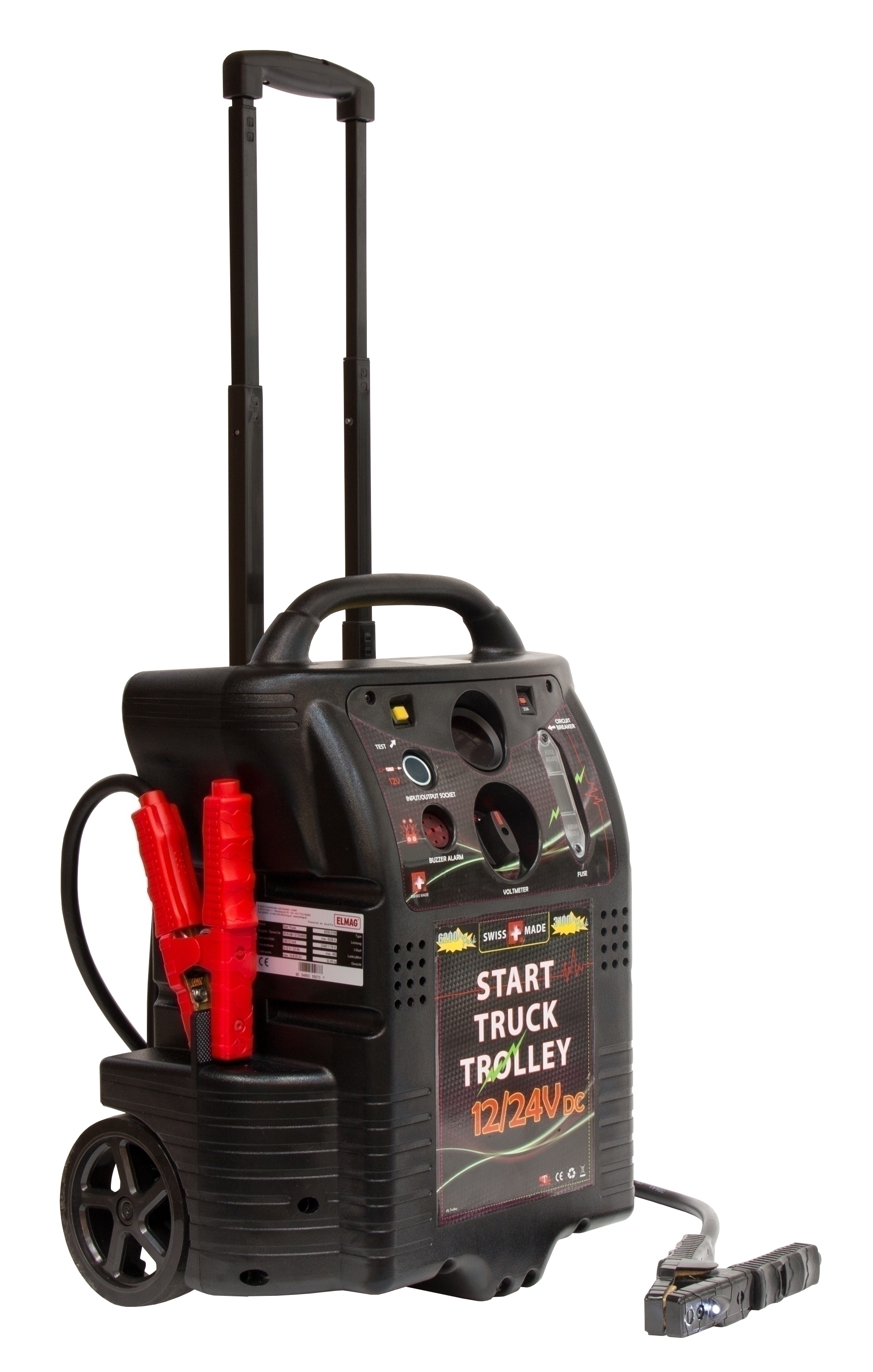 Elmag Energiestation / Startgerät 12/24V - fahrbar, 55073