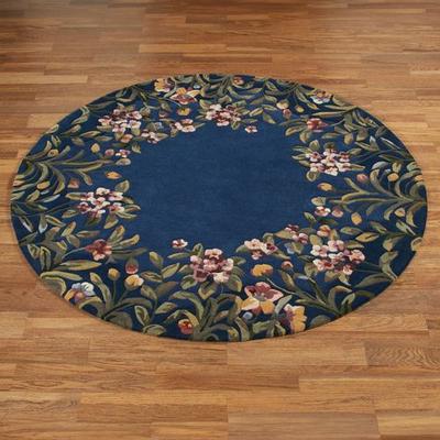 Kas Oriental Rugs / Exclusives "Fiona Round Rug, 5'6"" Round, Indigo"