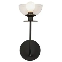 Alora Mood Sylvia Wandleuchte Schwarz ALM-SYLVIA-1WB-BK-CL