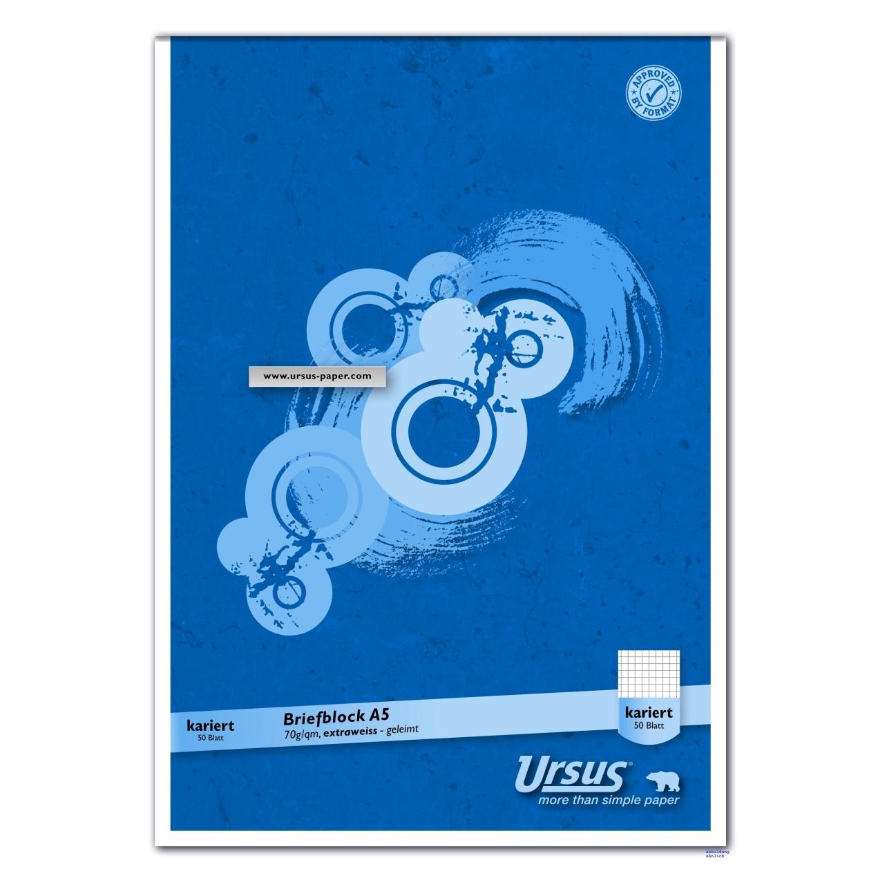 Ursus Briefblock (A5, Kariert) (608741020)