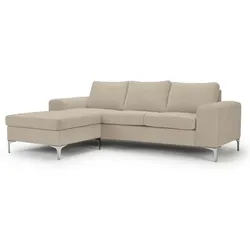 Nordic Collection Ecksofa Shea Stoff Natural Beige