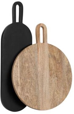 Kate and Laurel Staven 2 Piece Wood Serving Board Set
