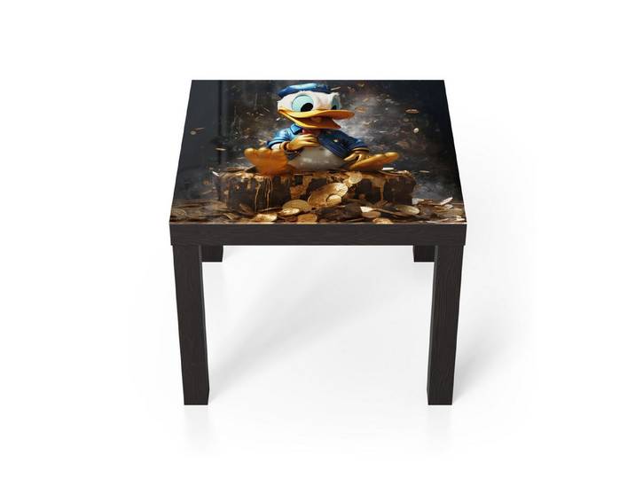 DEQORI Couchtisch 'Goldene Schatzkammer', Glas Beistelltisch Glastisch modern