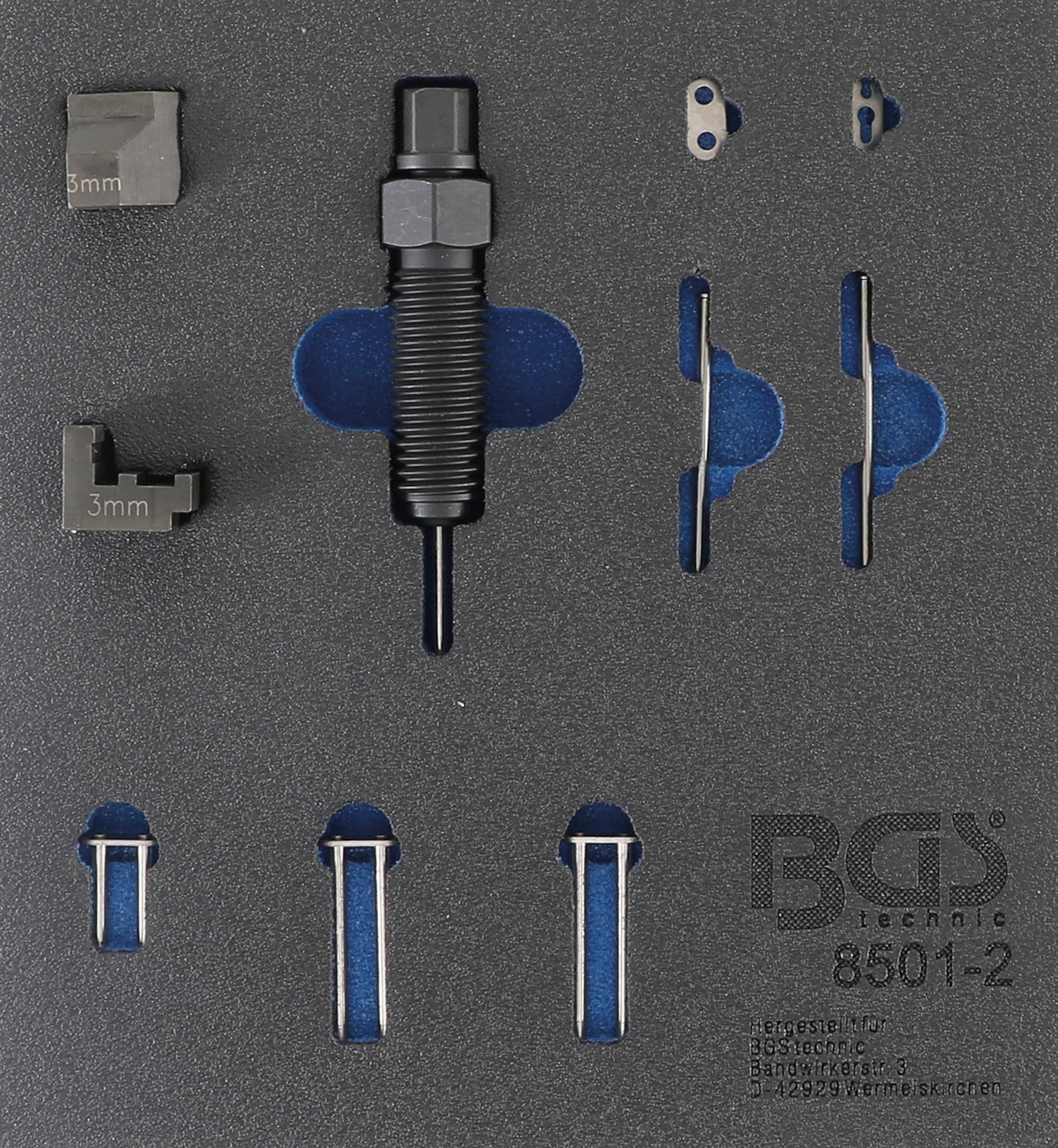 BGS technic Aanvullende set voor het bevestigen van kettingtandwielen BGS 8501
