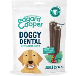 Edgard&Cooper Doggy Dental Minze und Erdbeere Hundesnack L 8 x 240 Gramm