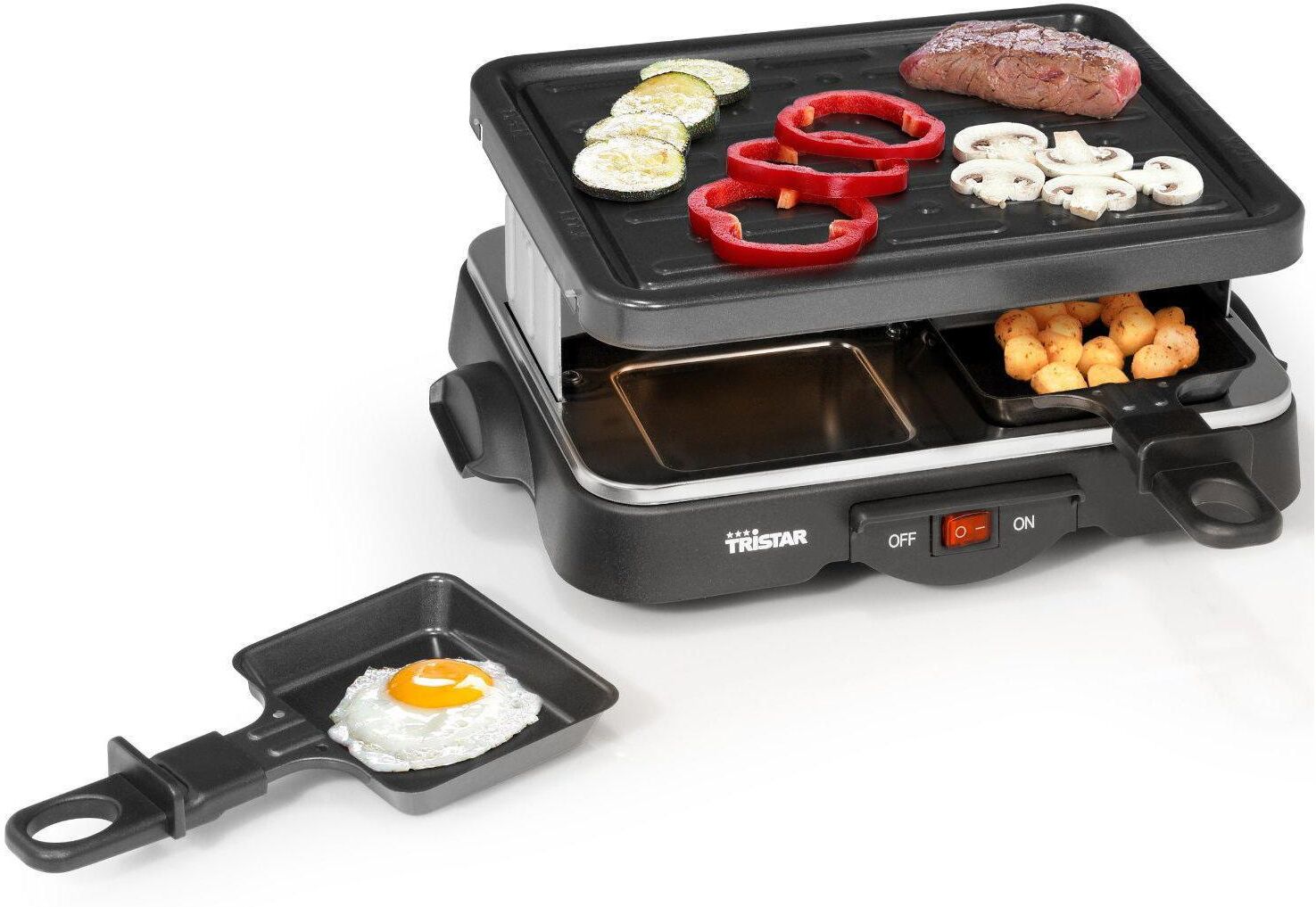 TRISTAR Raclette "Raclette-Grill", schwarz, Raclettes, Raclette schwarz Einheitsgröße