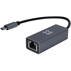 XtremeMac Type-C to Ehternet Adapter (USB-C, RJ45 (1x)), Netzwerk Adapter, Grau, Silber