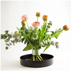 Hanataba, Vase, Metallschale