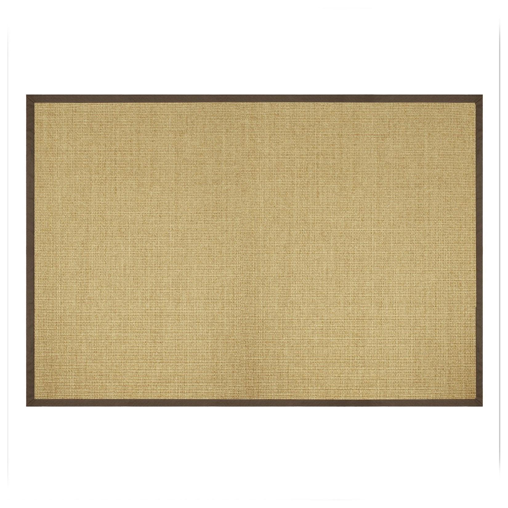 Karat Sisal-Teppich Amazonas Natur Bordüre: Sahara / Cappuchino