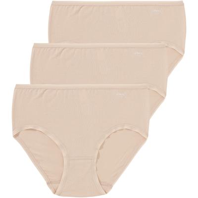 Maxislip SPEIDEL "Softfeeling", Damen, Gr. 40, beige (natur), Obermaterial: 46% Baumwolle, 46% Modal, 8% Elasthan, unifarben, körpernah, Unterhosen, atmungsaktiv, basic, elastisch, bequem, Baumwollmix