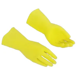 Vileda Multipurpose -Der Feine- gelb Handschuhe Größe L Latex-Arbeitshandschuhe 1 Paar Der Feine Gr. 8 - 8,5