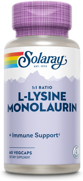 Solaray L-Lysine & Monolaurin 60 Capsules
