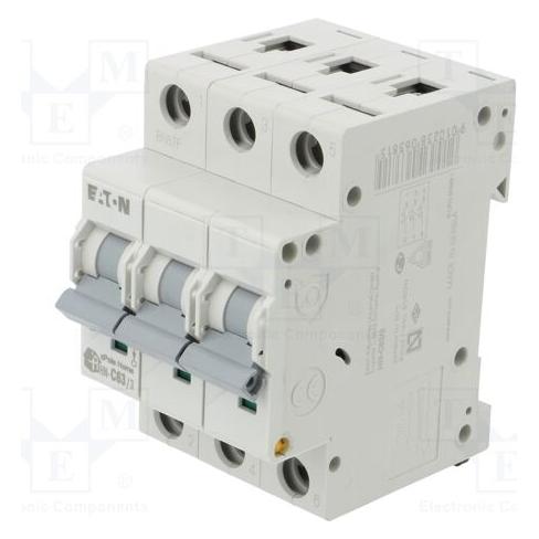 Eaton Miniatur-Leistungsschalter 3P C 63A 6kA AC xPole Home HN-C63 (194897)