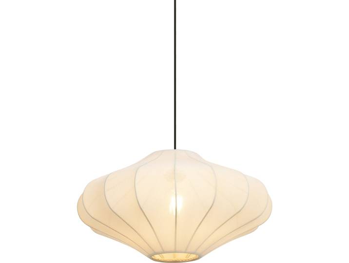QAZQA plu - Japandi Hanglamp - 1 lichts - Ø 50 cm - Crème - Woonkamer Slaapkamer Keuken