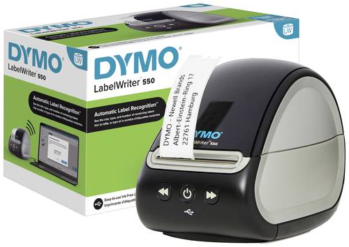 DYMO Labelwriter 550 Etikettendrucker Thermodirekt 300 x 300 dpi Etikettenbreite (max.): 61mm USB