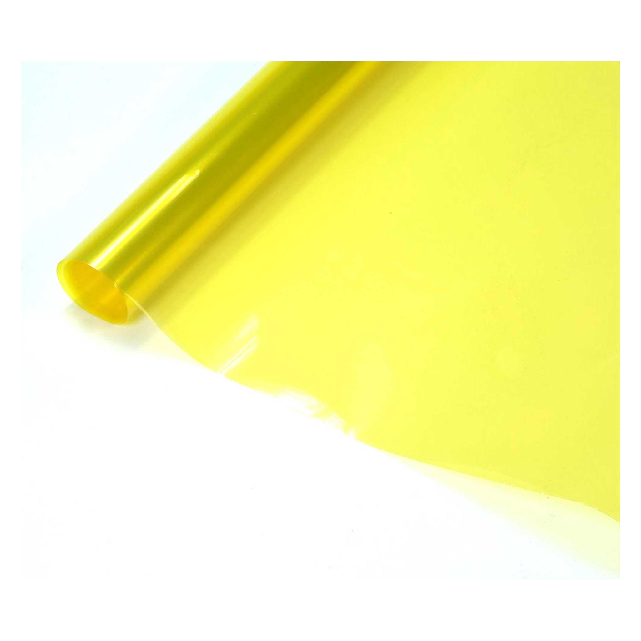 Planet-Hobby Bügelfolie Transparent Lemon Gelb 10 Meter (LS-MP-03-008-10m)