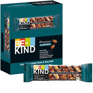 BE-KIND Müsliriegel Dark Chocolate Nuts & Sea Salt, glutenfrei, je 40 g, 12 Riegel