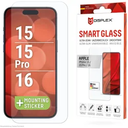 DISPLEX Smart Glass für Apple iPhone 15/15 Pro/16