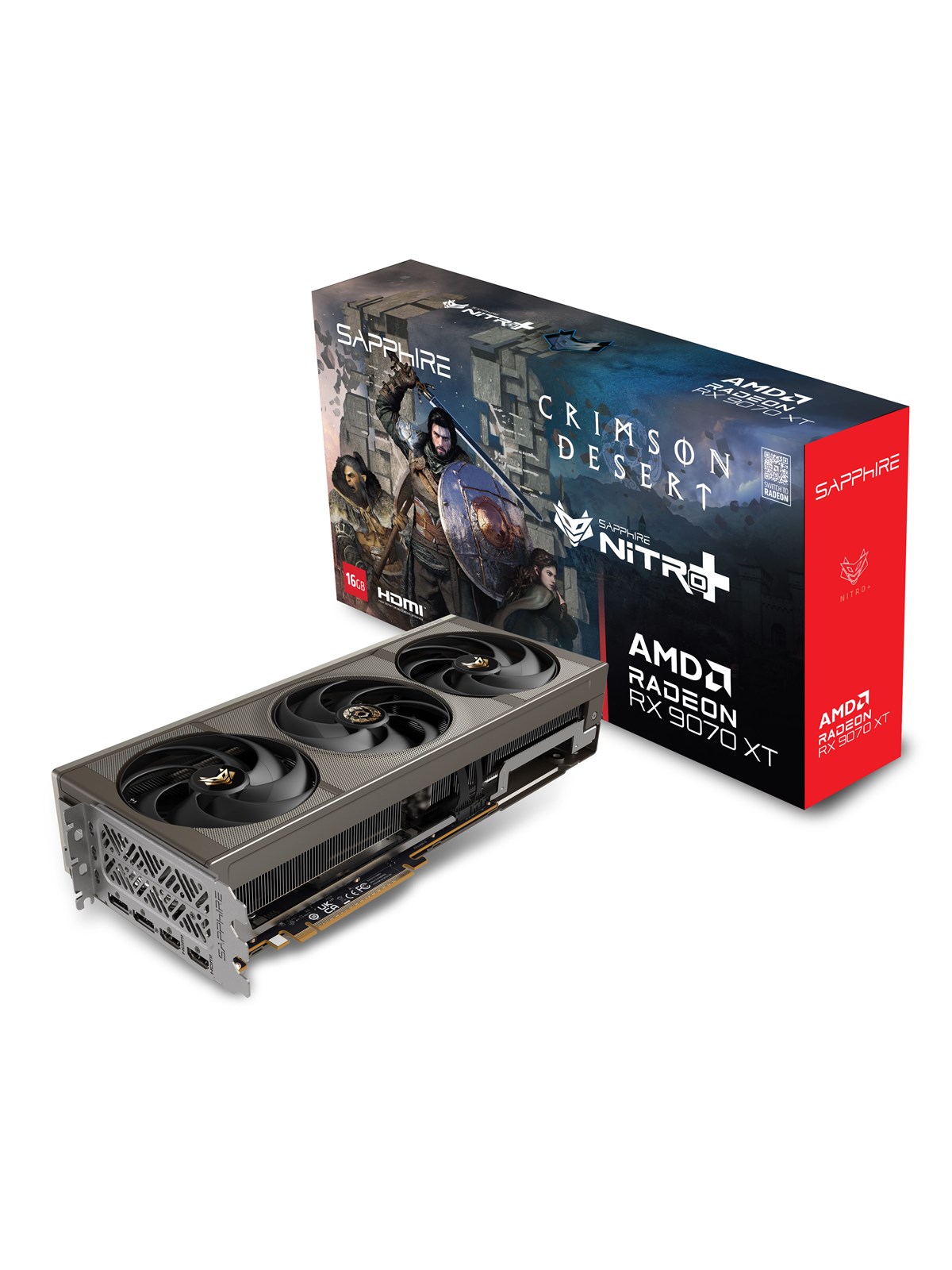 Sapphire Radeon RX 9070 XT Crimson Desert - 16GB GDDR6 RAM - Grafikkarte