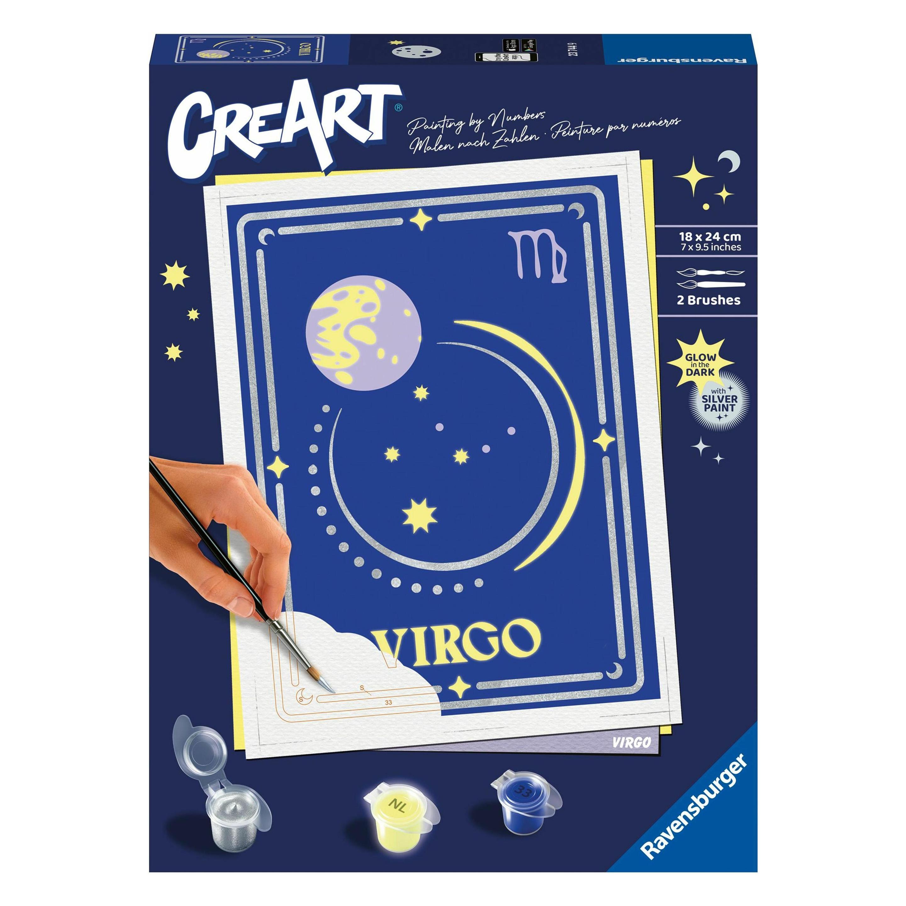 Ravensburger CreArt - Malen nach Zahlen 23744 - Virgo - ab 14 Jahren (23744)